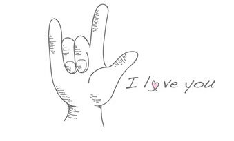 I love you gesture
